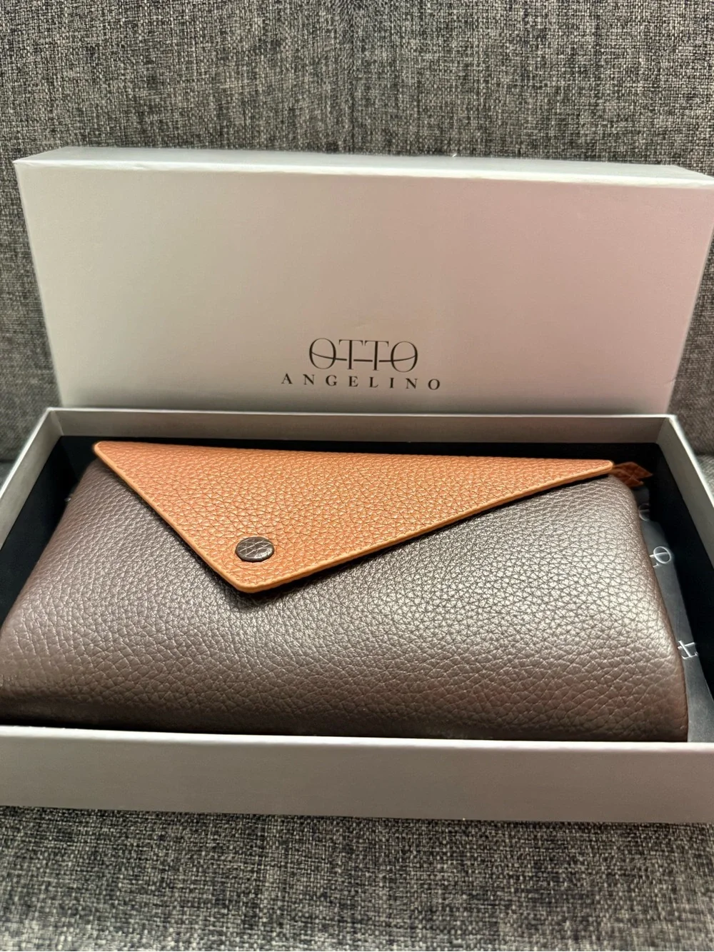 Otto Angelino Leather Clutch Wallet